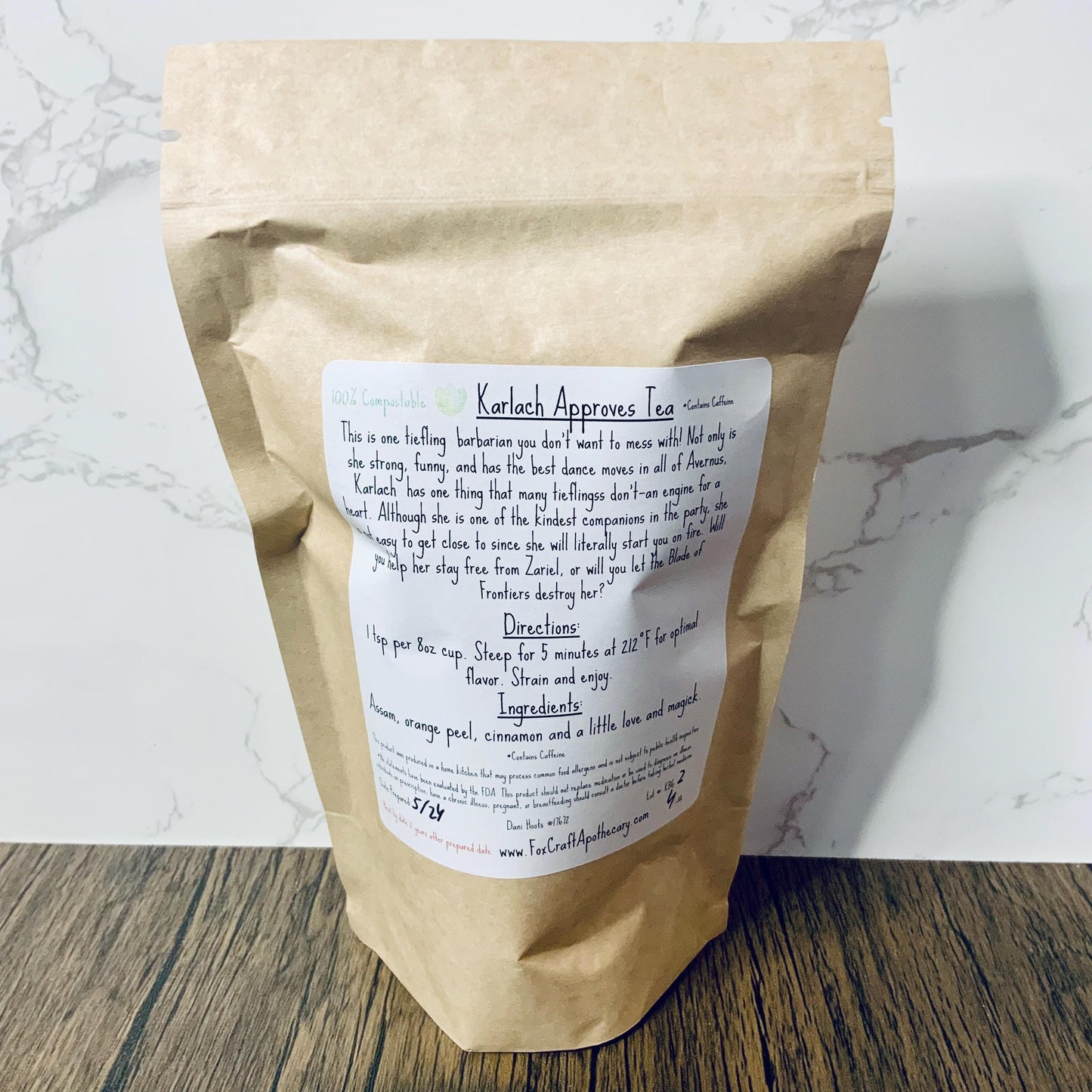 Karlach Approves Tea (Baldur's Gate 3-inspired Tea) - Black Chai Tea