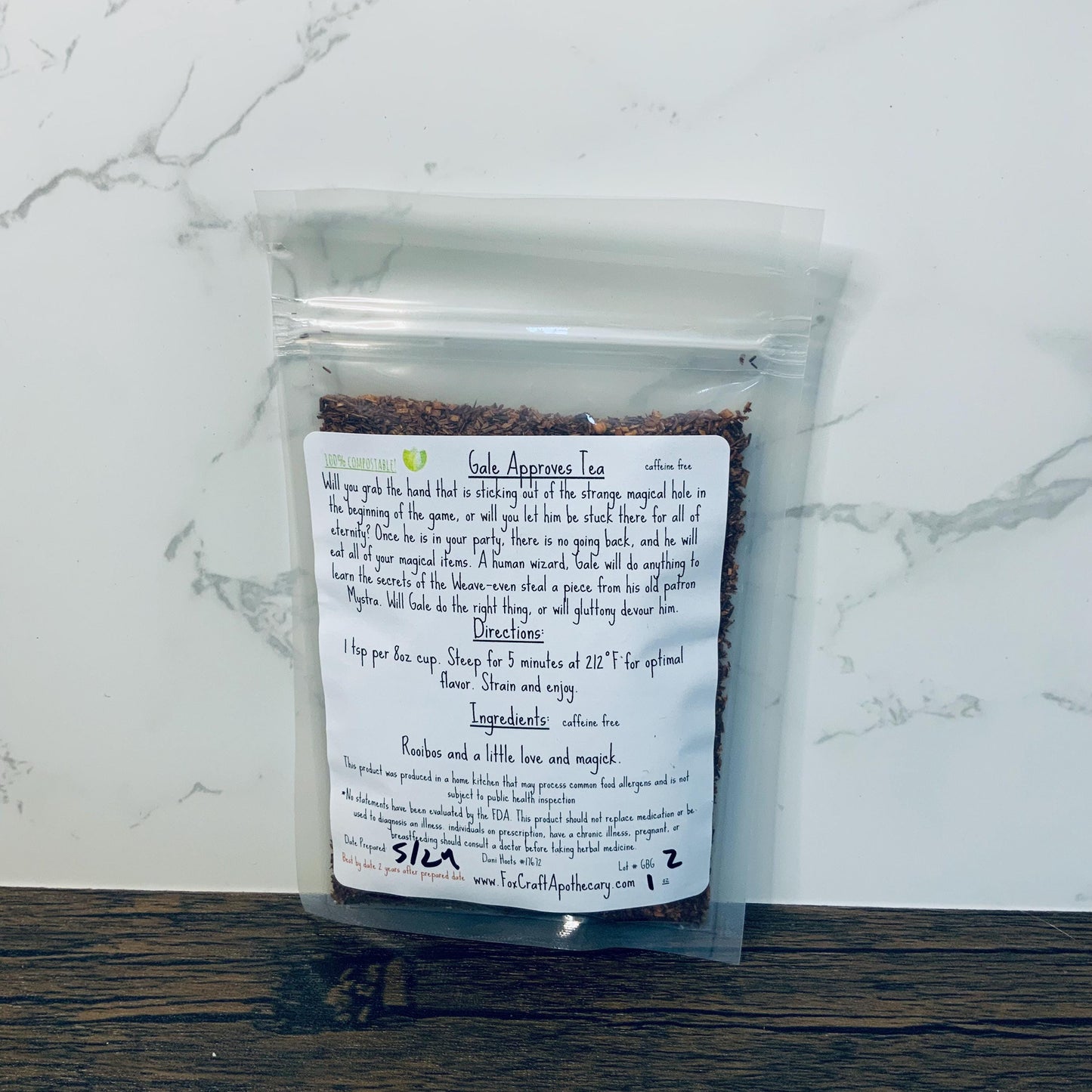 Gale Approves Tea (Baldur's Gate 3-inspired Tea) - Rooibos Tea