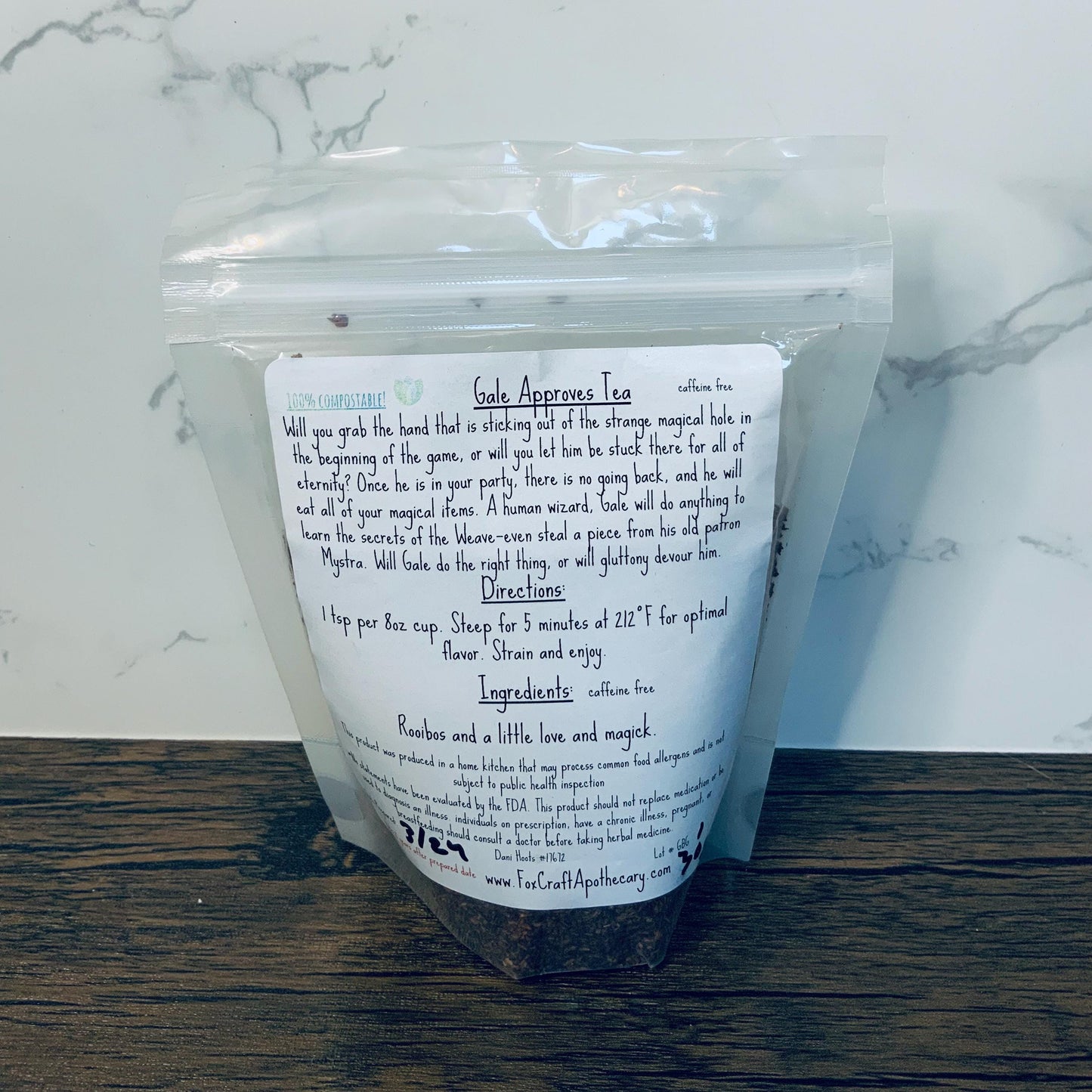 Gale Approves Tea (Baldur's Gate 3-inspired Tea) - Rooibos Tea