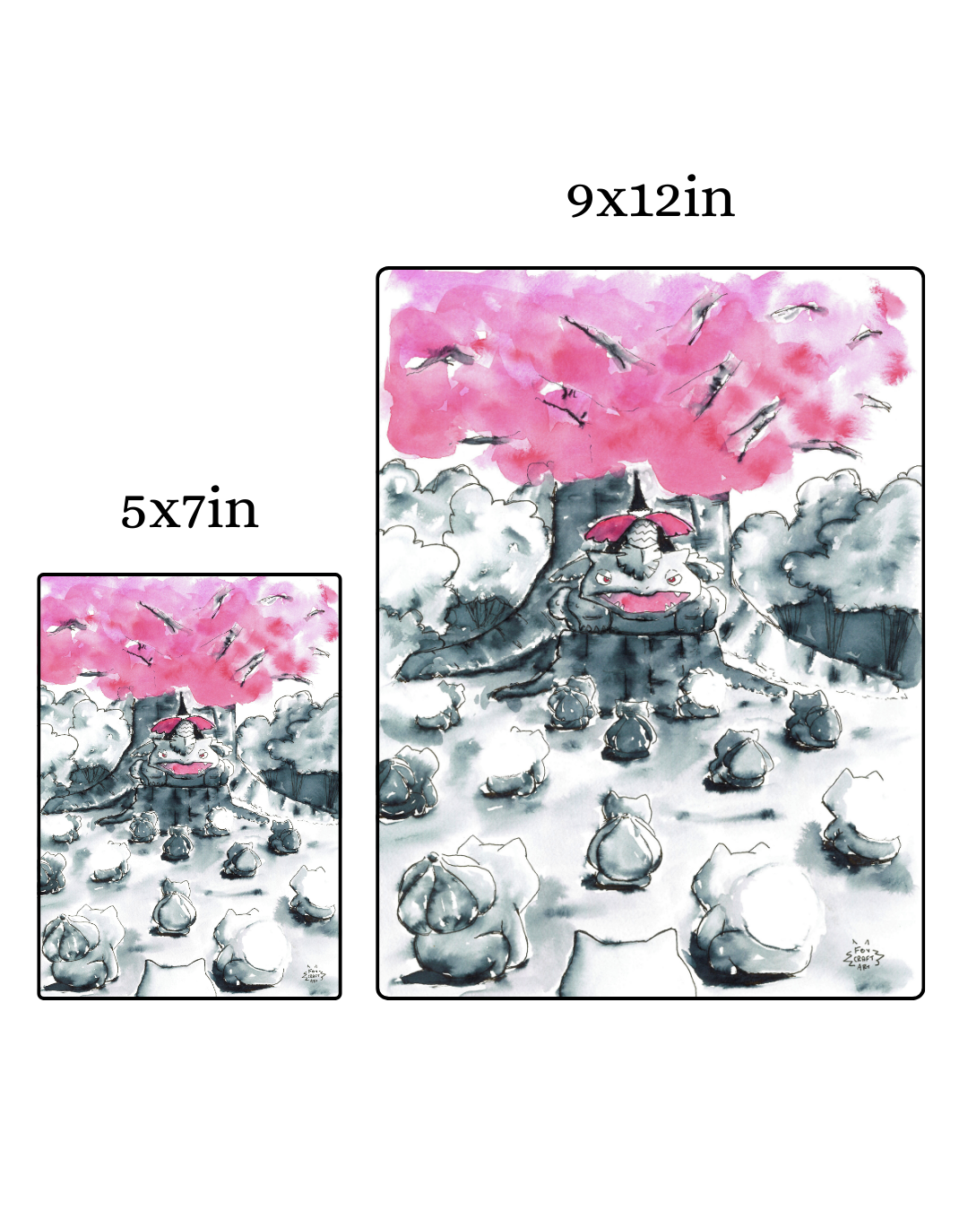 Pokemon Bulbasaur Evolution Print