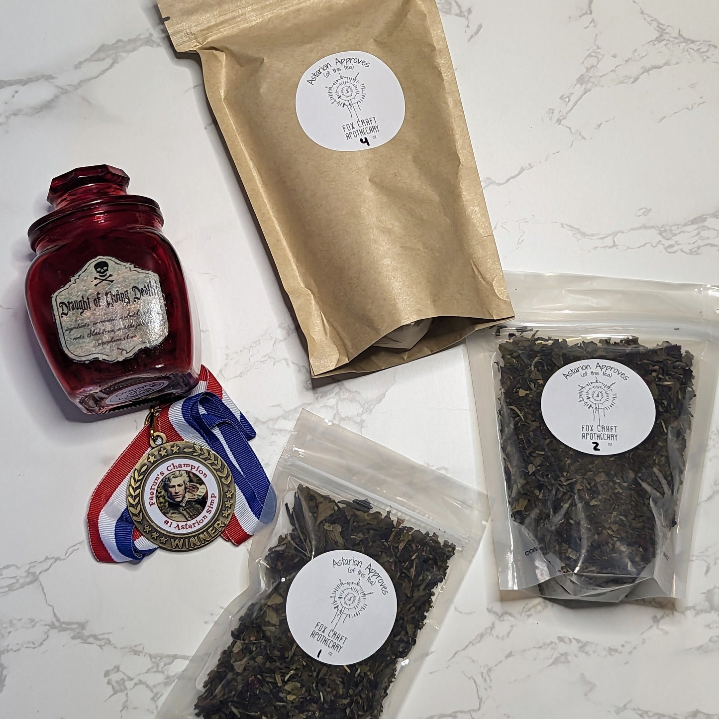 Astarion Approves Tea (Baldur's Gate 3-inspired Tea) - White Peach Tea