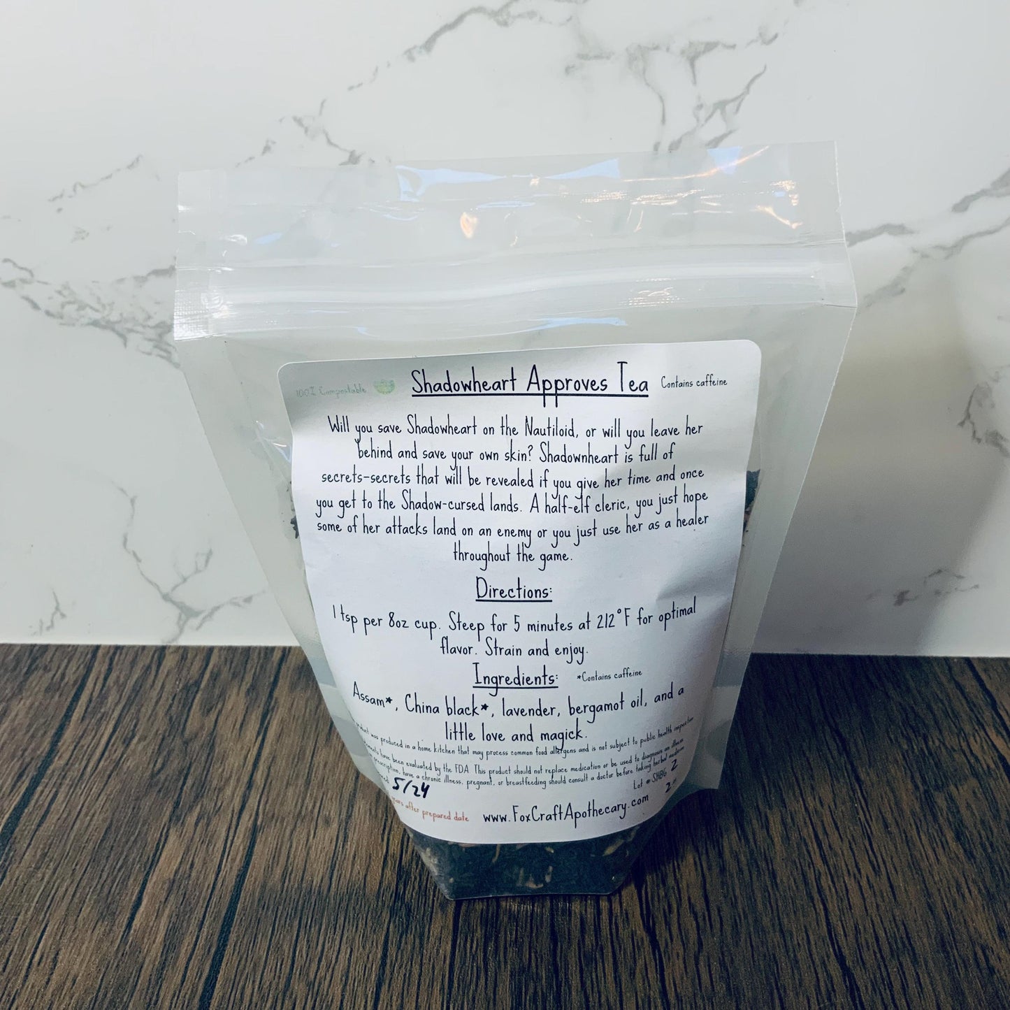Shadowheart Approves Tea (Baldur's Gate 3-inspired Tea)