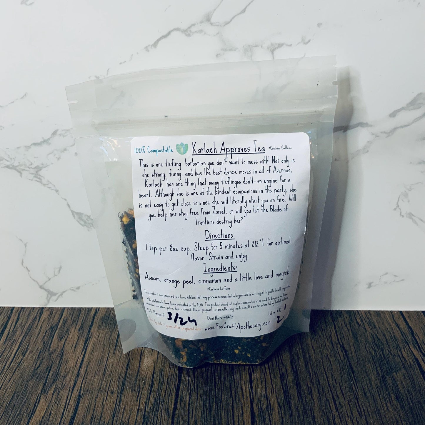 Karlach Approves Tea (Baldur's Gate 3-inspired Tea) - Black Chai Tea
