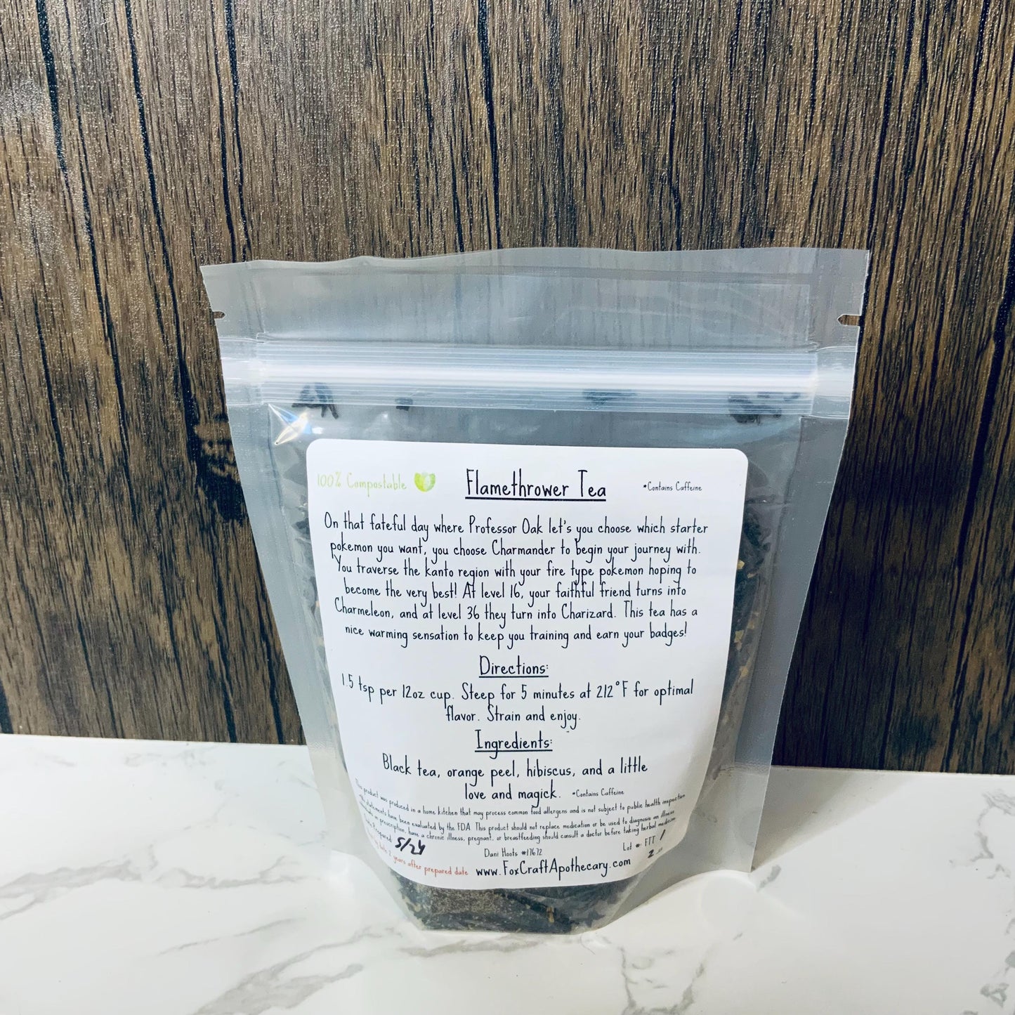 Flamethrower Tea (Pokemon-inspired tea) - Black Orange Tea
