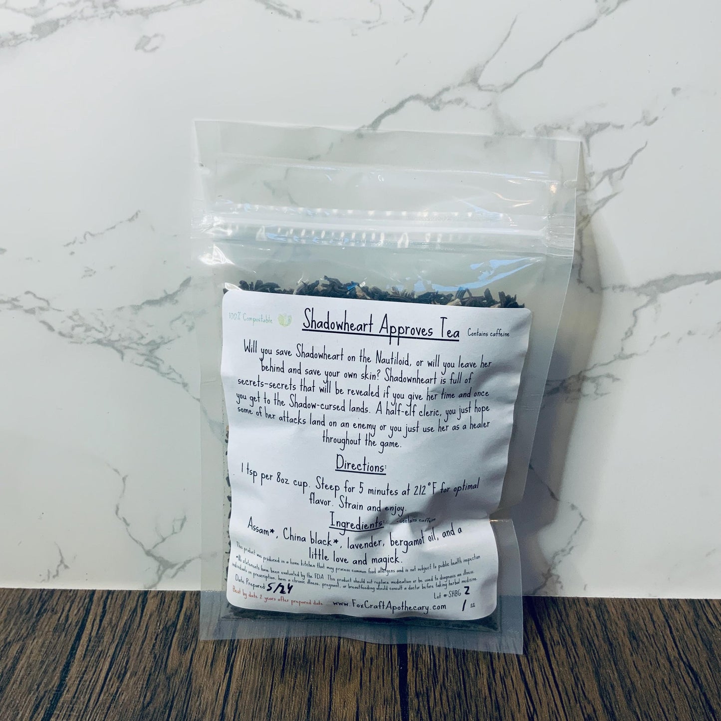 Shadowheart Approves Tea (Baldur's Gate 3-inspired Tea)