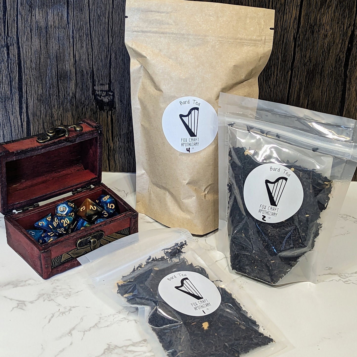Bard Tea (D&D-inspired Tea) - Black Strawberry Vanilla Tea