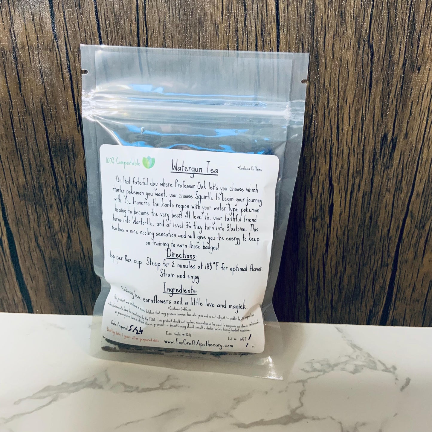 Watergun (Pokemon-inspired) Tea