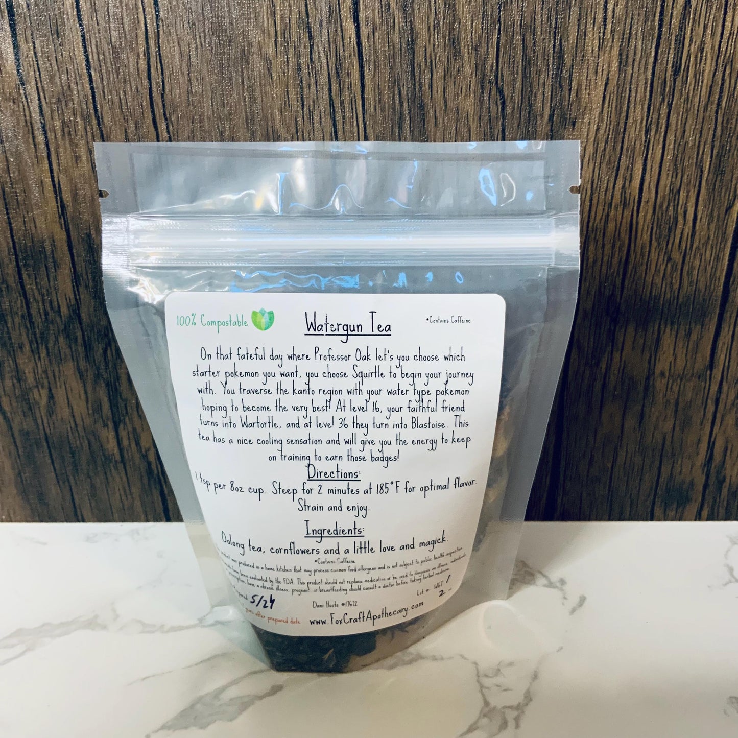 Watergun (Pokemon-inspired) Tea
