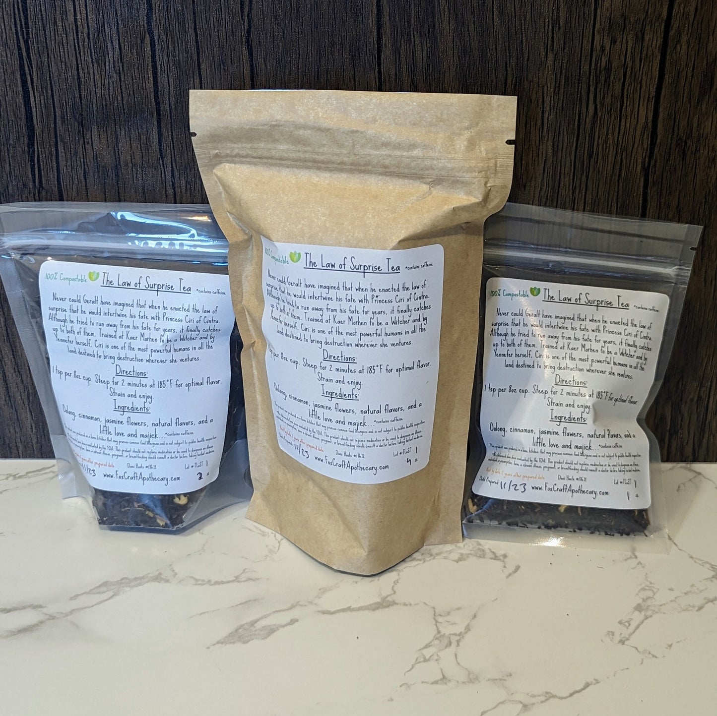 The Law of Surprise Witcher inspired Tea