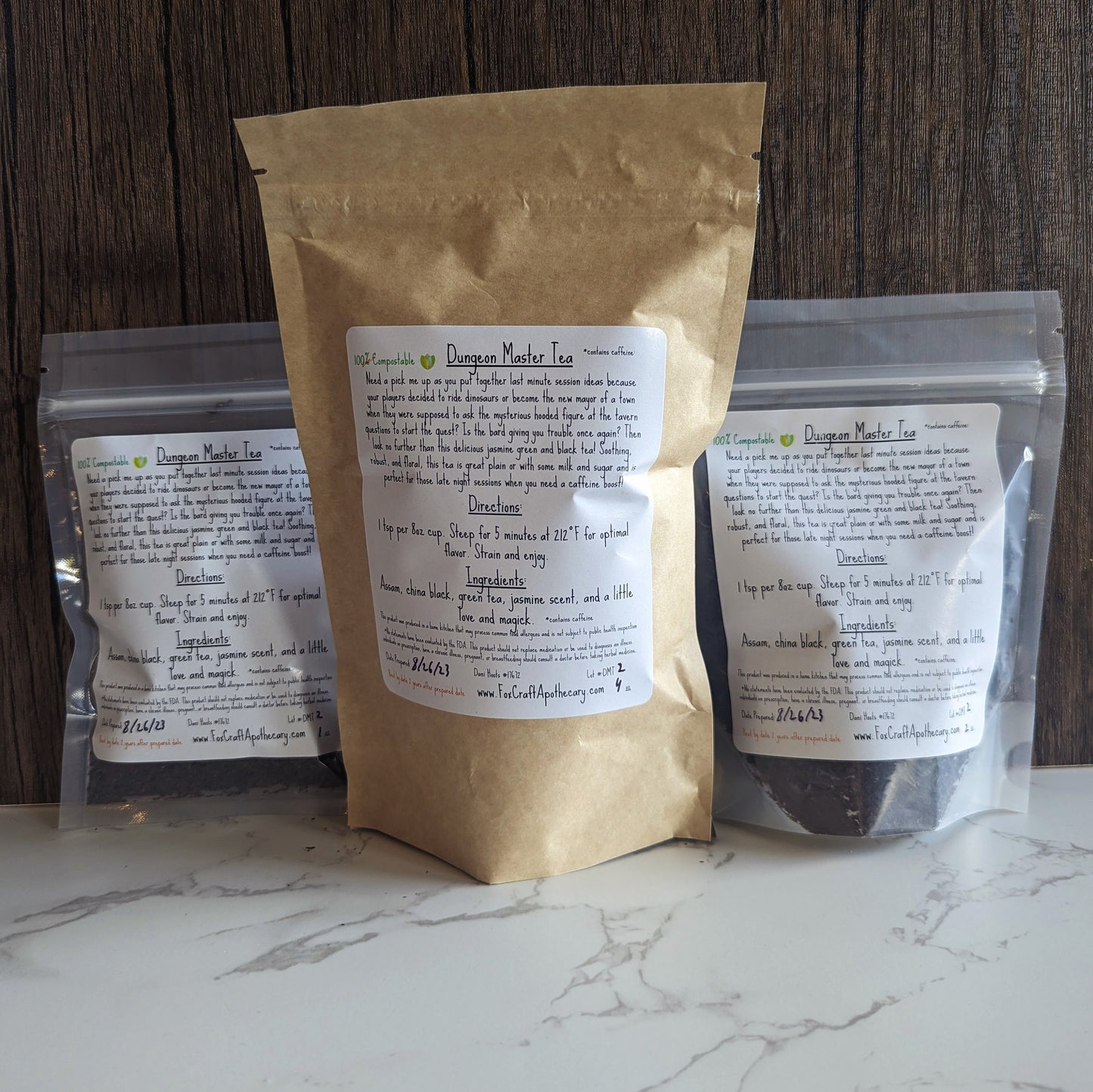 Dungeon Master Tea (D&D-inspired Tea) - Black & Jasmine Tea