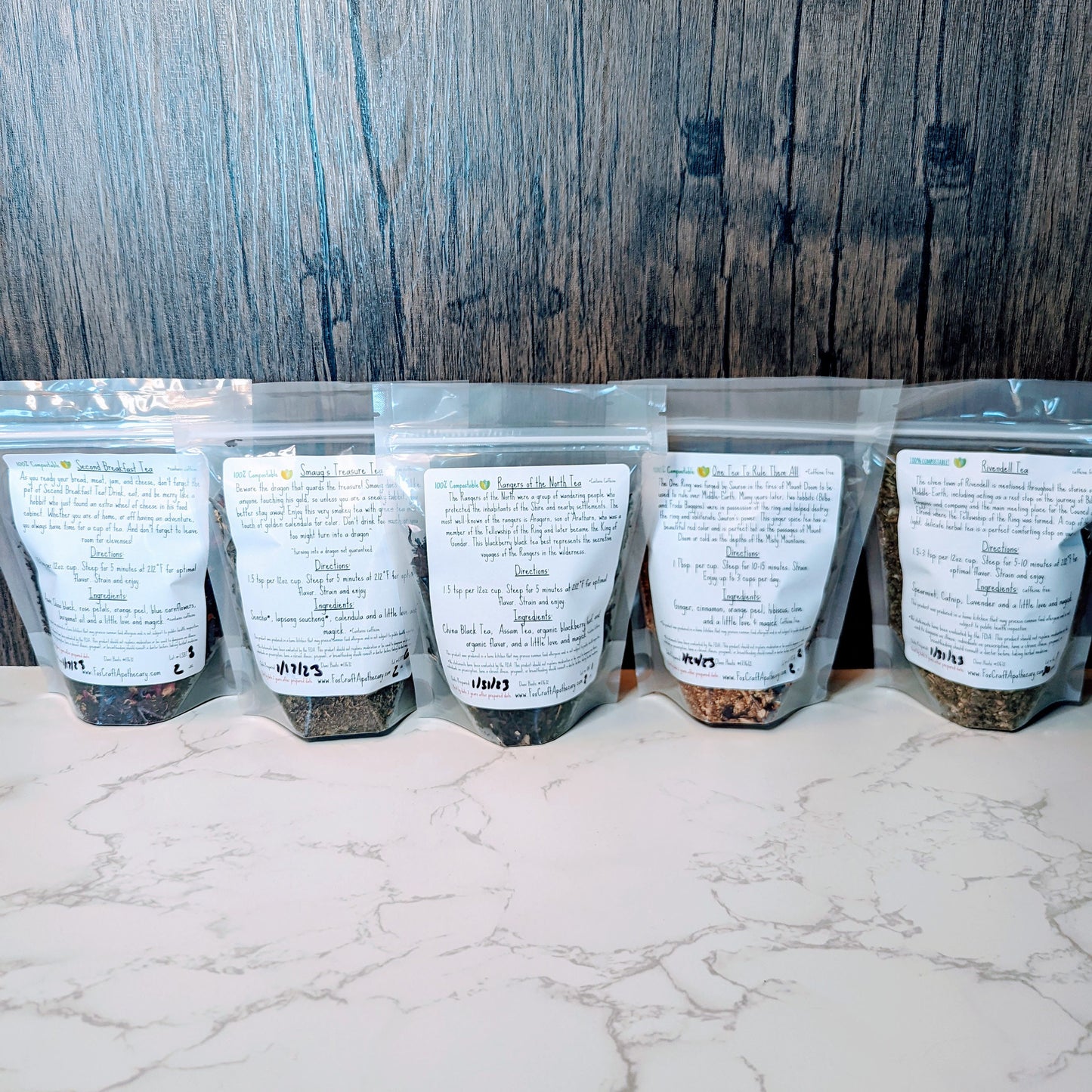 Lord of the Rings Inspired Tea Collection