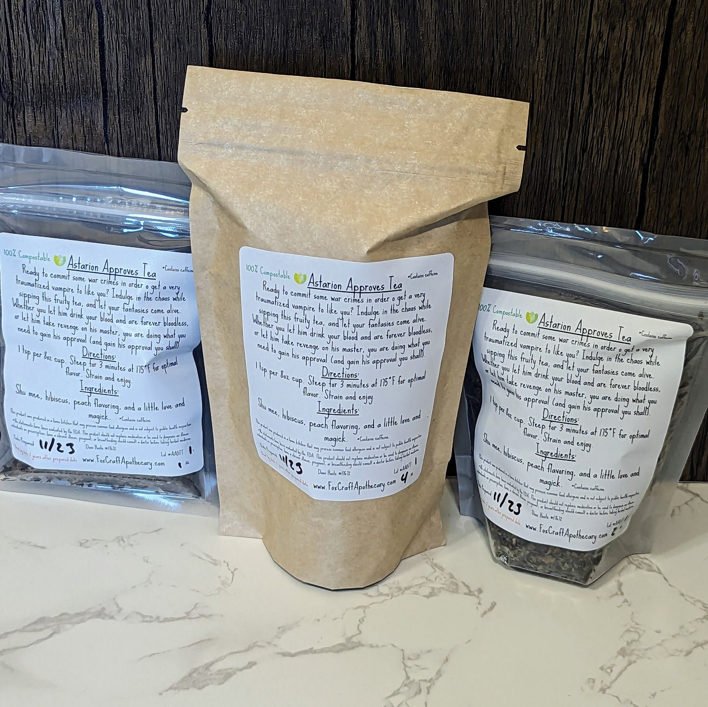 Astarion Approves Tea (Baldur's Gate 3-inspired Tea) - White Peach Tea