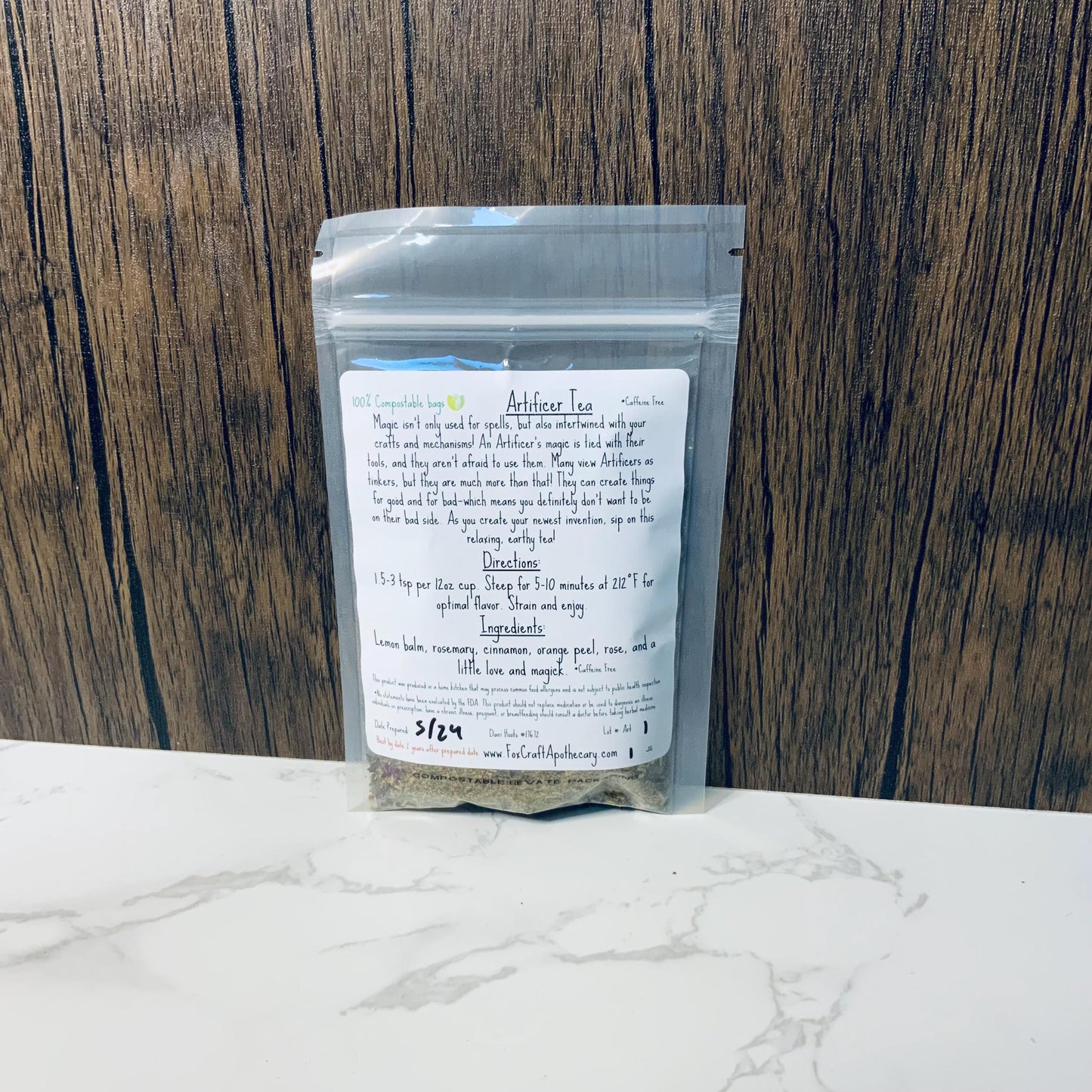 Artificer Tea (D&D-inspired Tea) - Earthy Herbal Tea