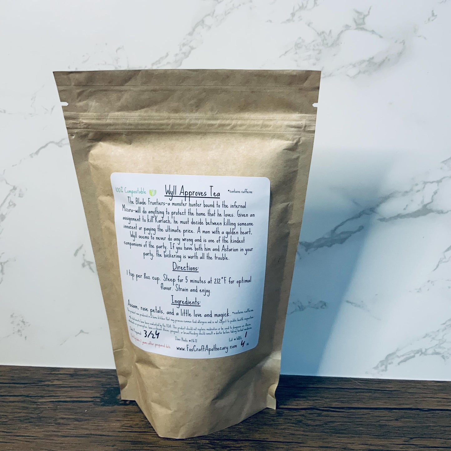 Wyll Approves Tea (Baldur's Gate 3-inspired Tea)