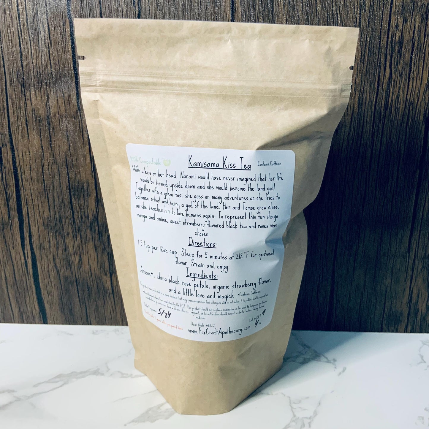Kamisama Kiss Tea (Kamisama Kiss-inspired tea) - Black Strawberry Tea