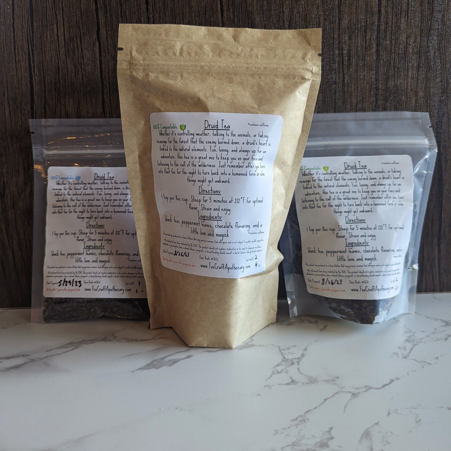 Druid Tea (D&D-inspired Tea) - Black Mint & Chocolate Tea