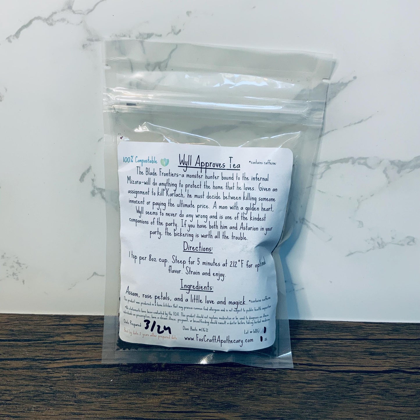 Wyll Approves Tea (Baldur's Gate 3-inspired Tea)