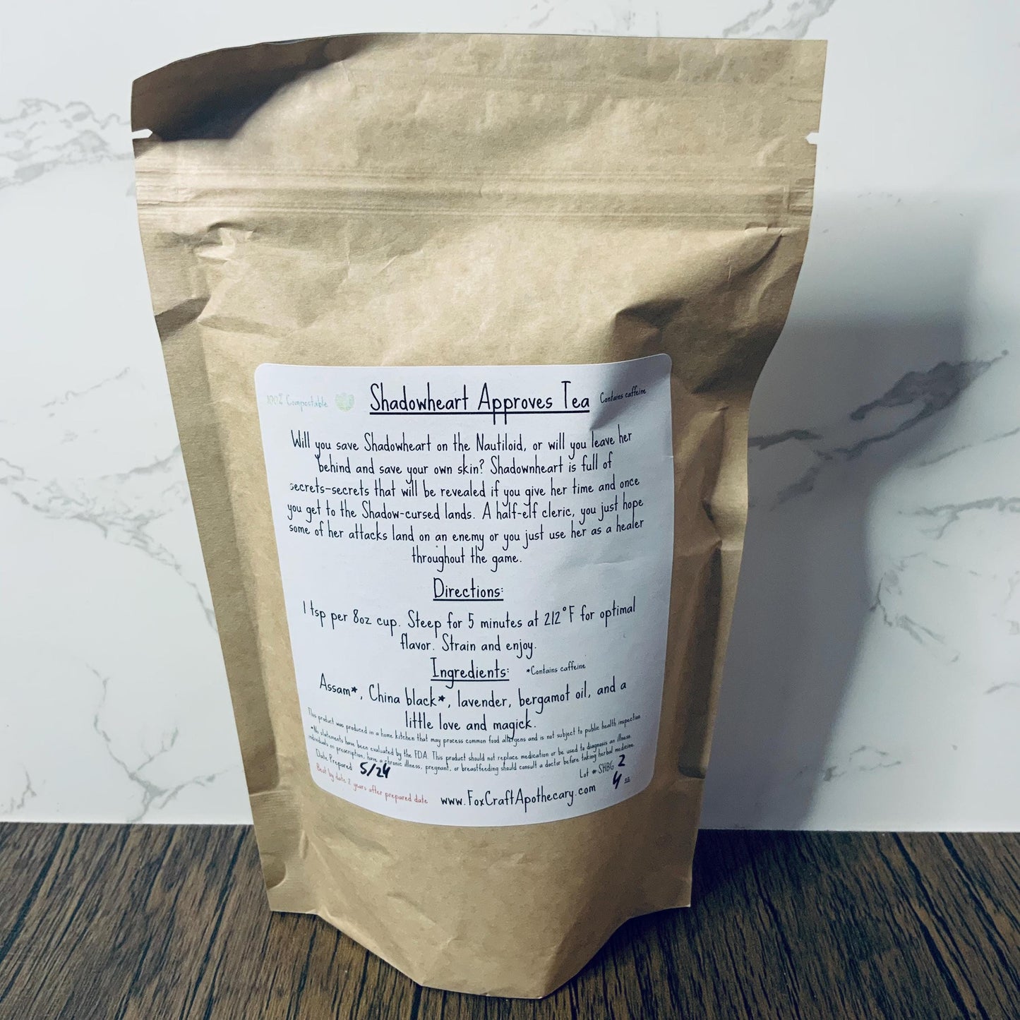 Shadowheart Approves Tea (Baldur's Gate 3-inspired Tea)