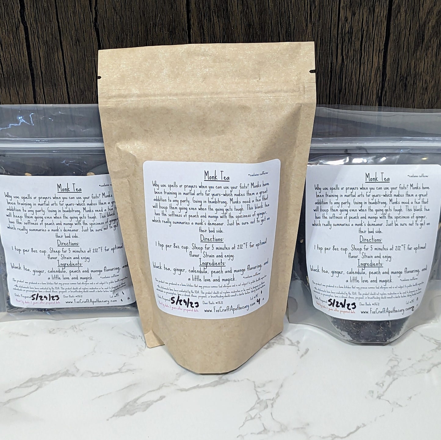 Monk Tea (D&D-inspired Tea) - Black Mango Peach Ginger Tea