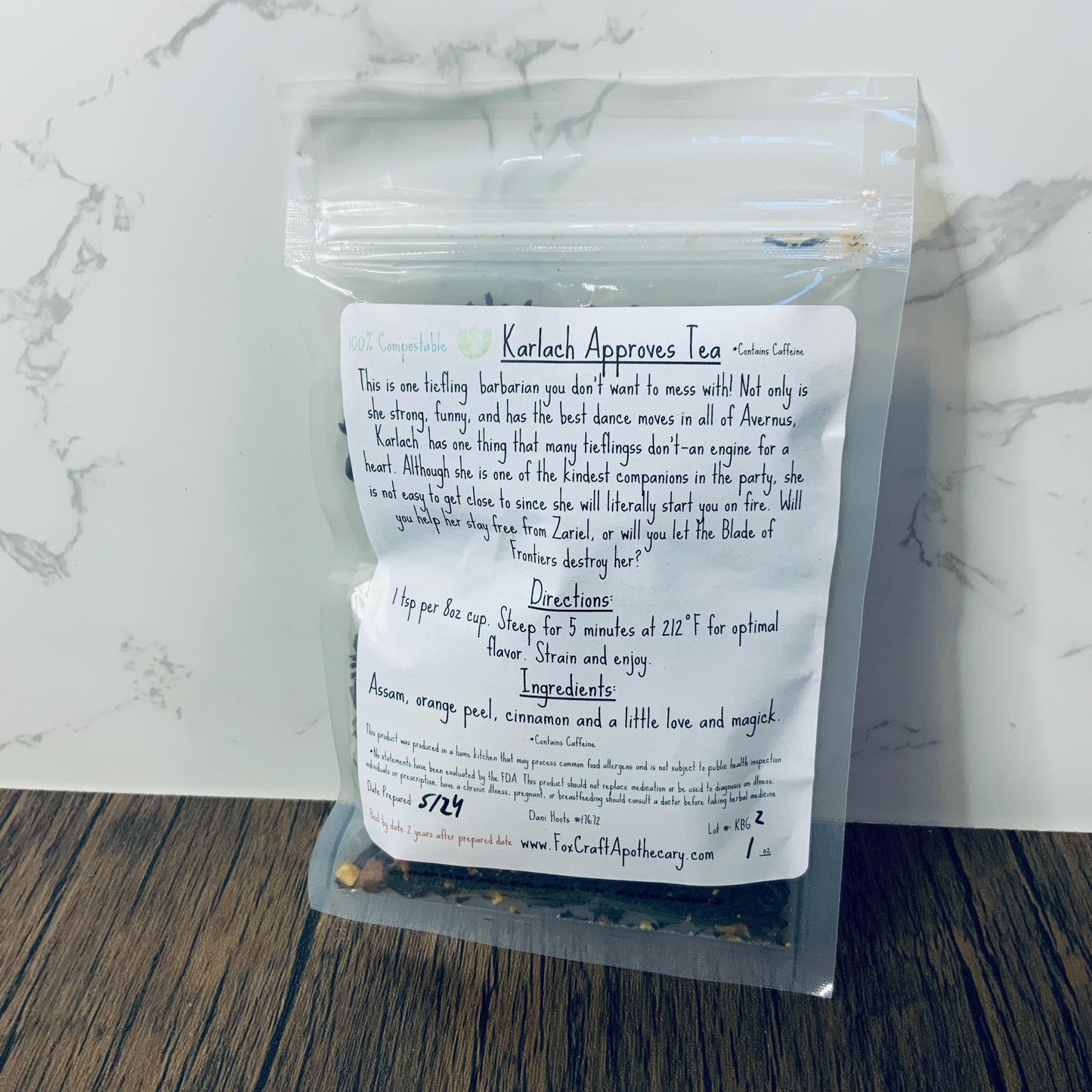 Karlach Approves Tea (Baldur's Gate 3-inspired Tea) - Black Chai Tea