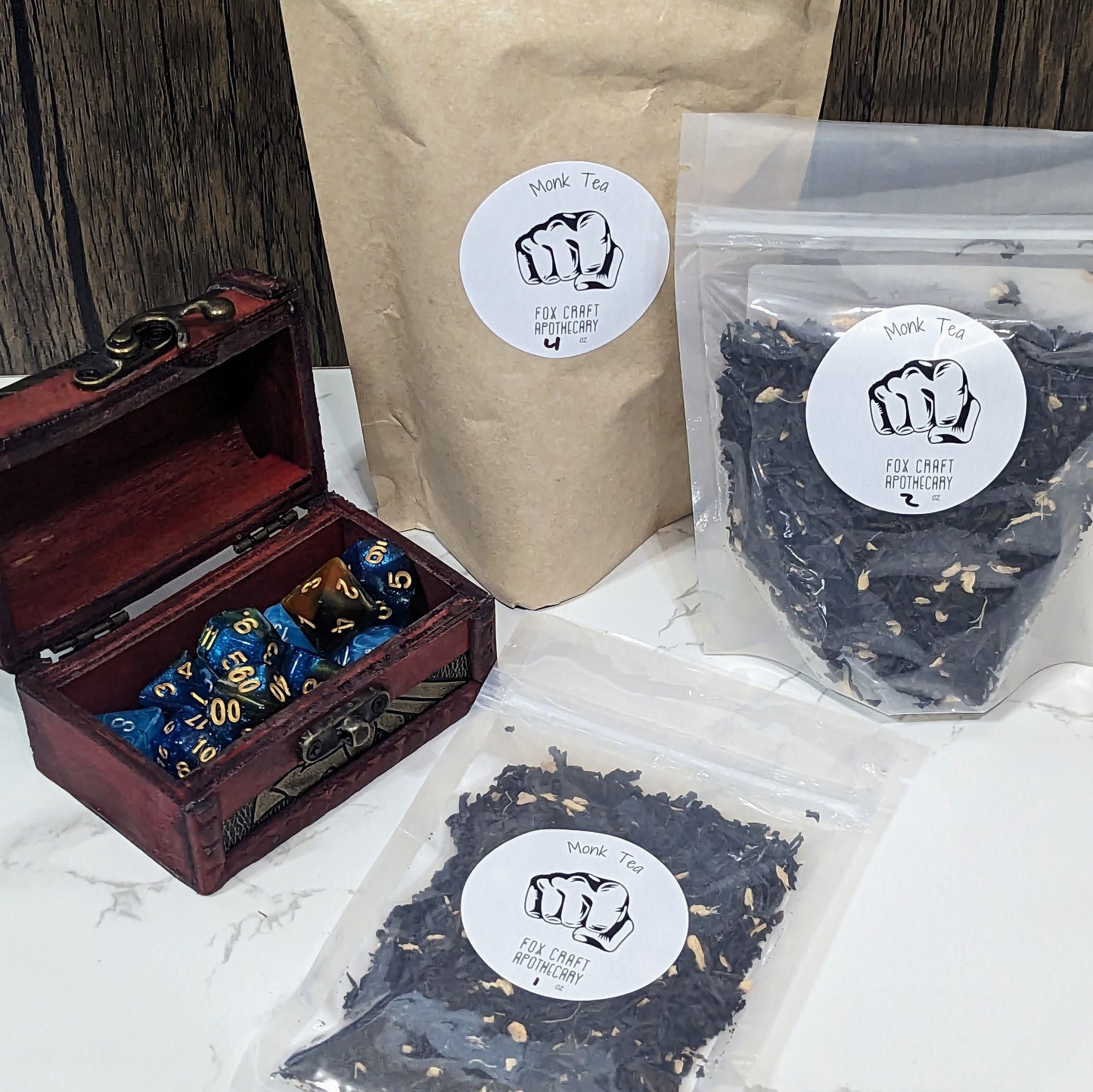 Monk Tea (D&D-inspired Tea) - Black Mango Peach Ginger Tea
