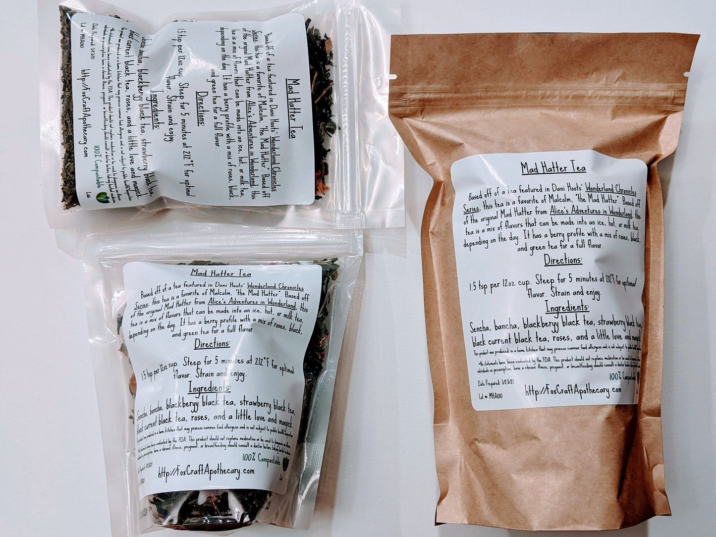 Mad Hatter Tea (Wonderland-inspired tea) - Green and Black Fruity Floral Tea