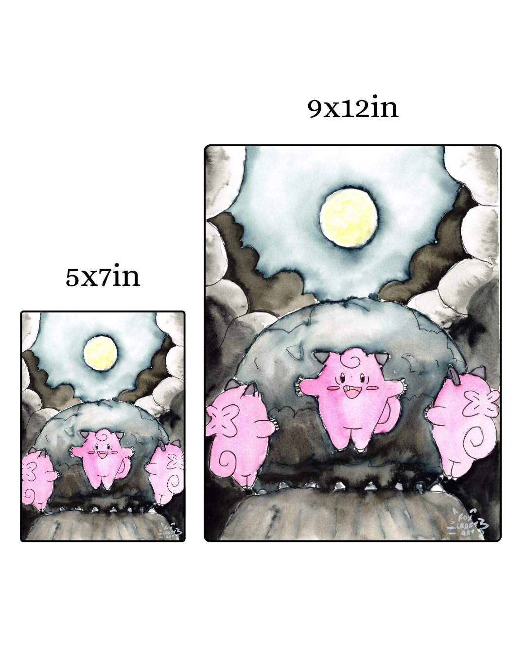 Pokemon Clefairy Dancing Print
