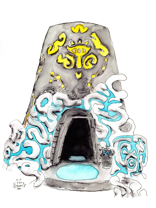 BotW Zelda Shrine Print