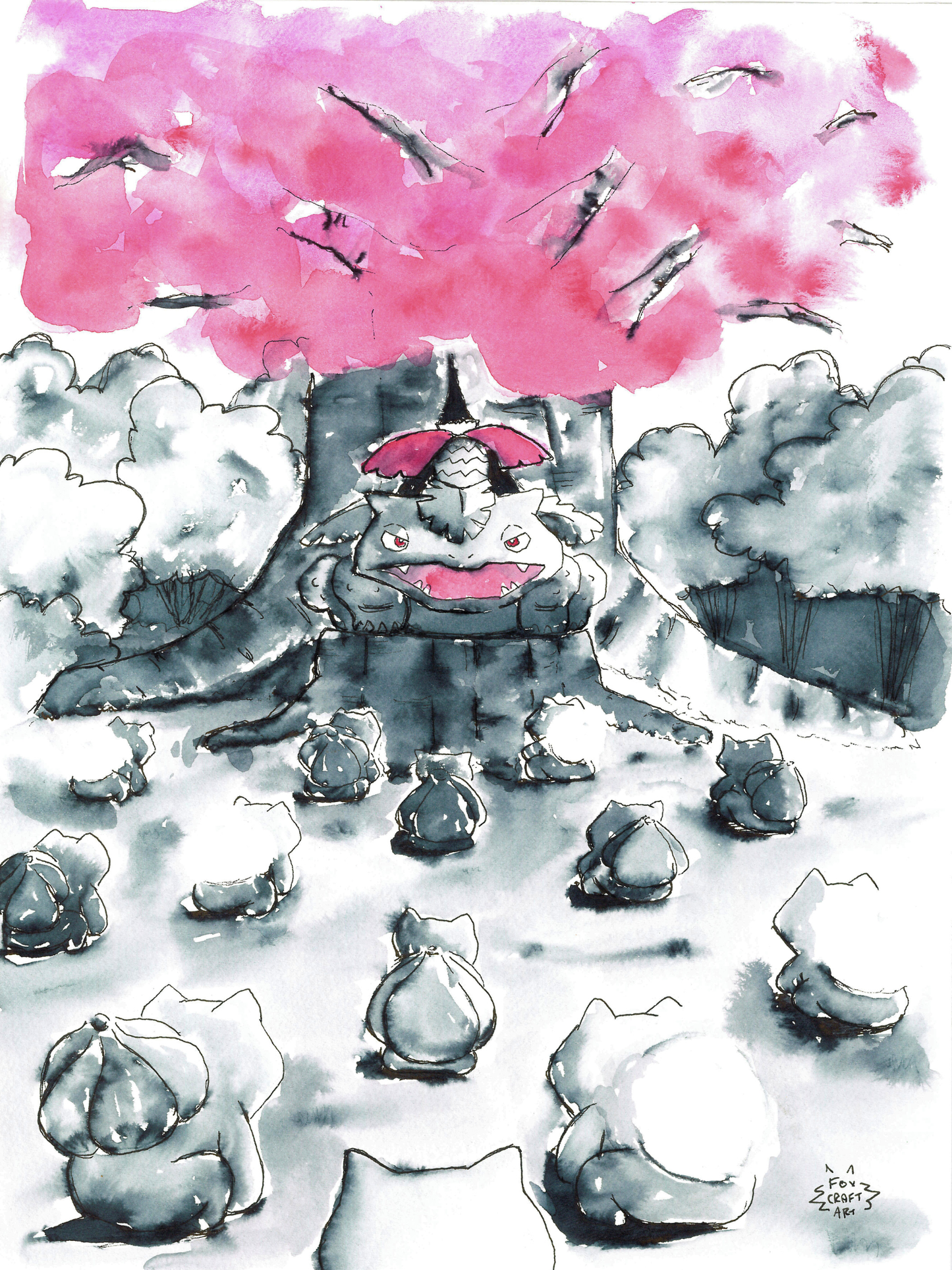 Pokemon Bulbasaur Evolution Print