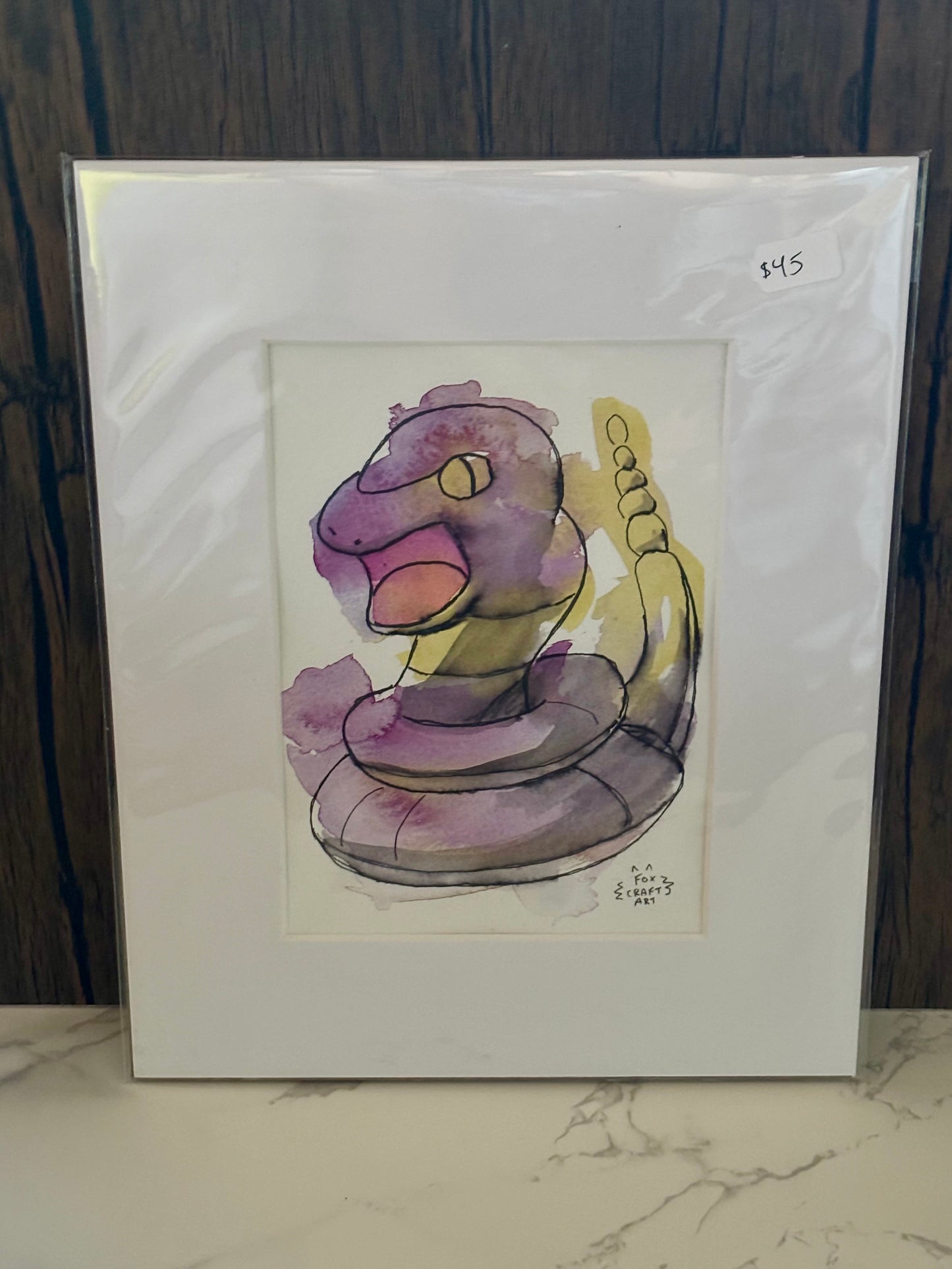 Ekans Watercolor Painting
