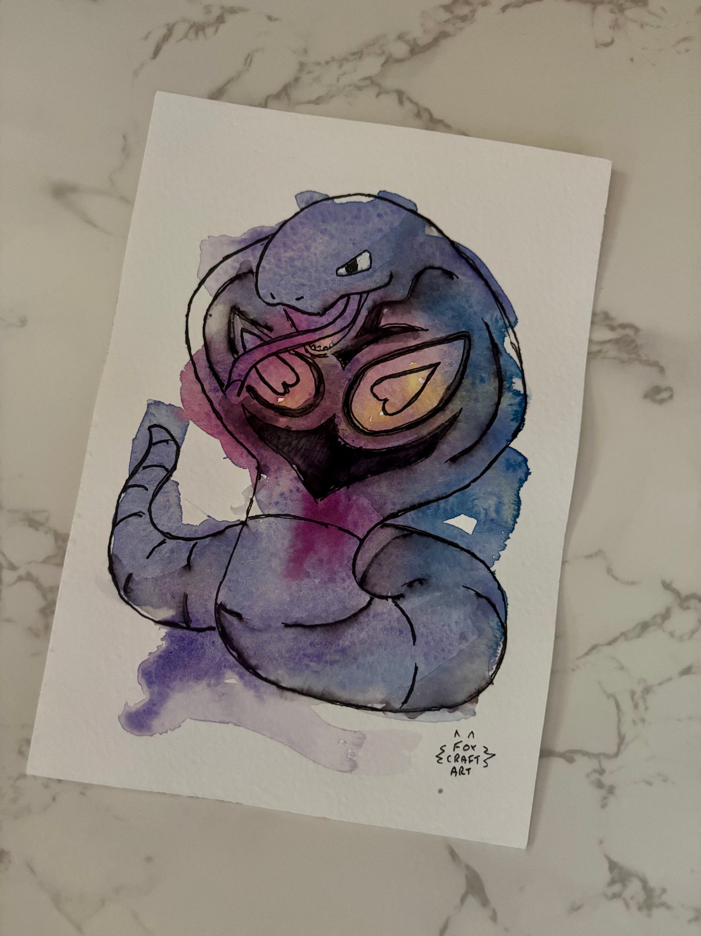 Custom Pokemon Watercolor Painting