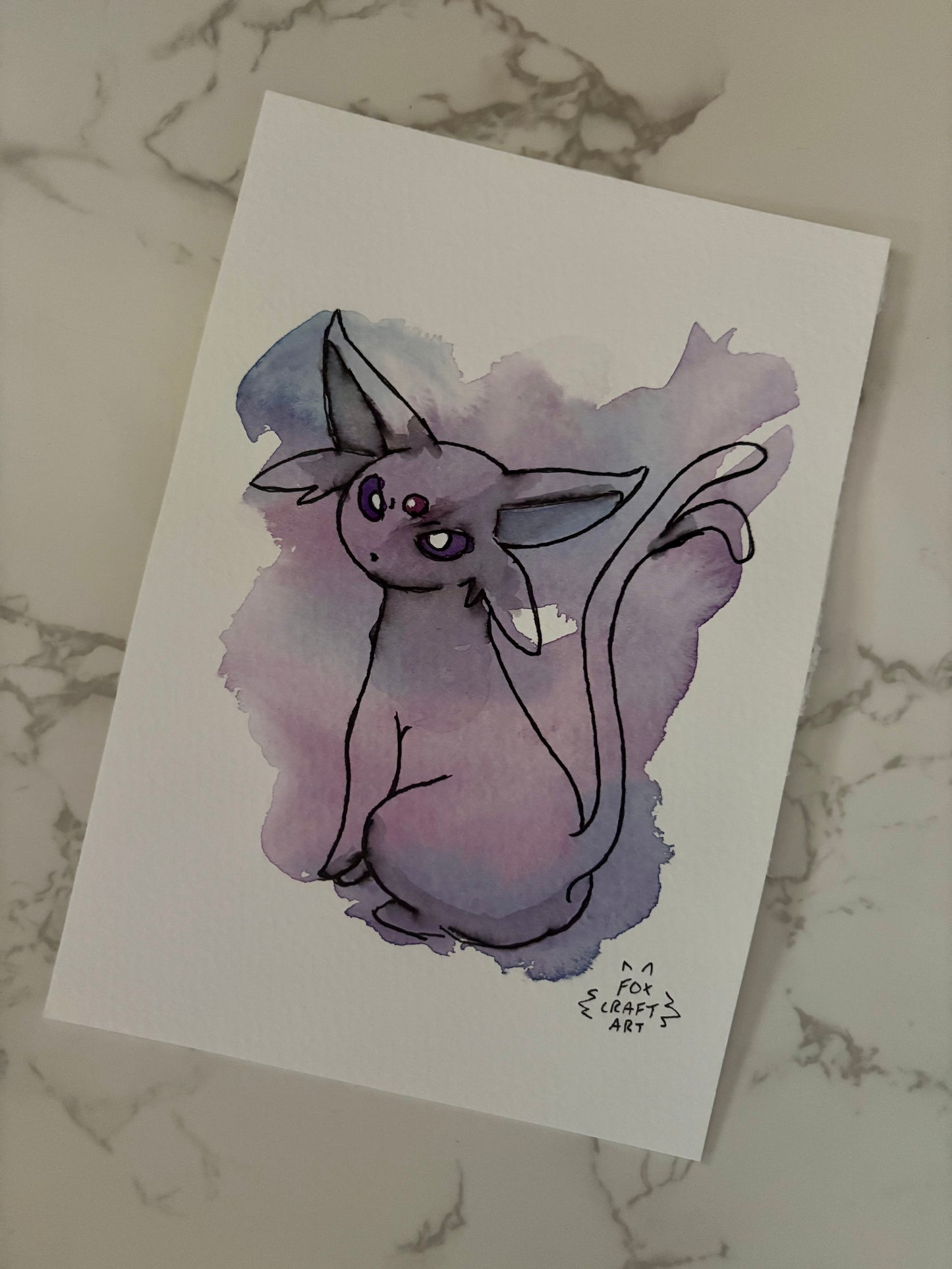 Custom Pokemon Watercolor Painting