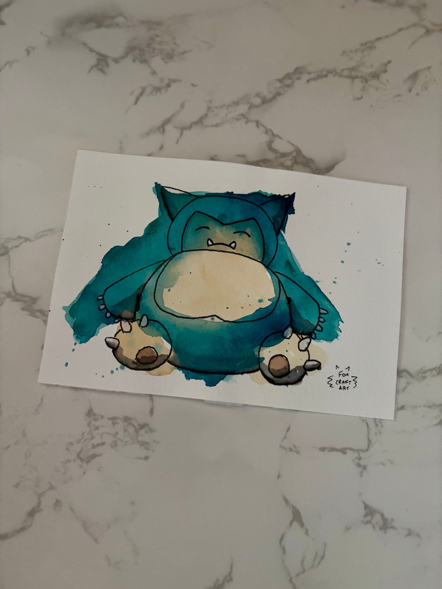 Custom Pokemon Watercolor Painting