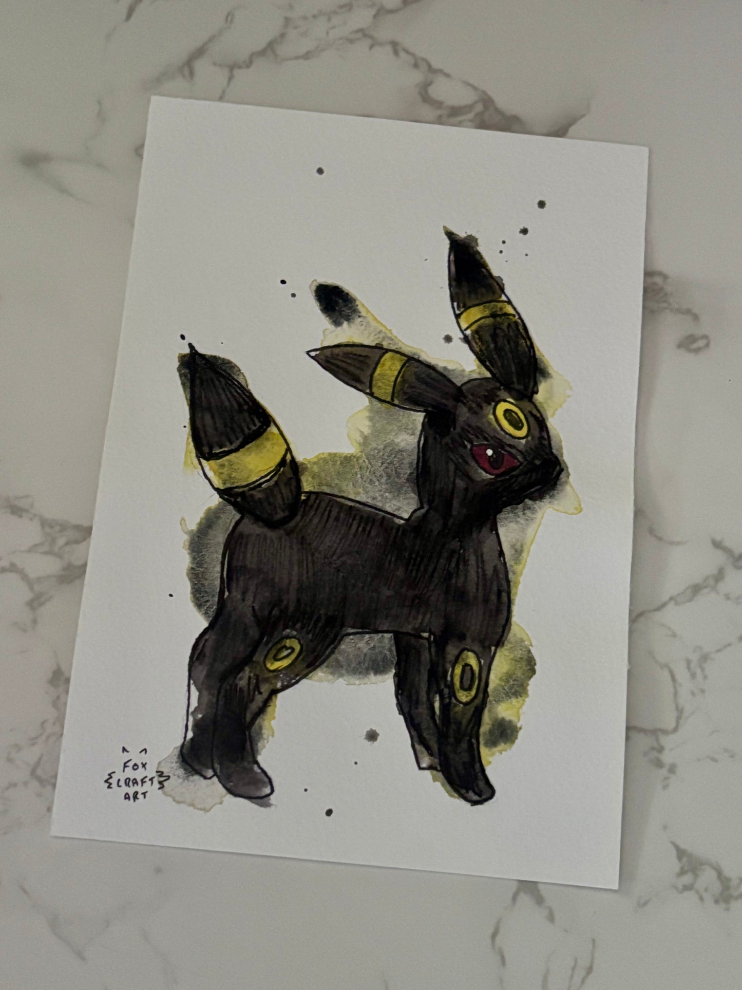 Custom Pokemon Watercolor Painting