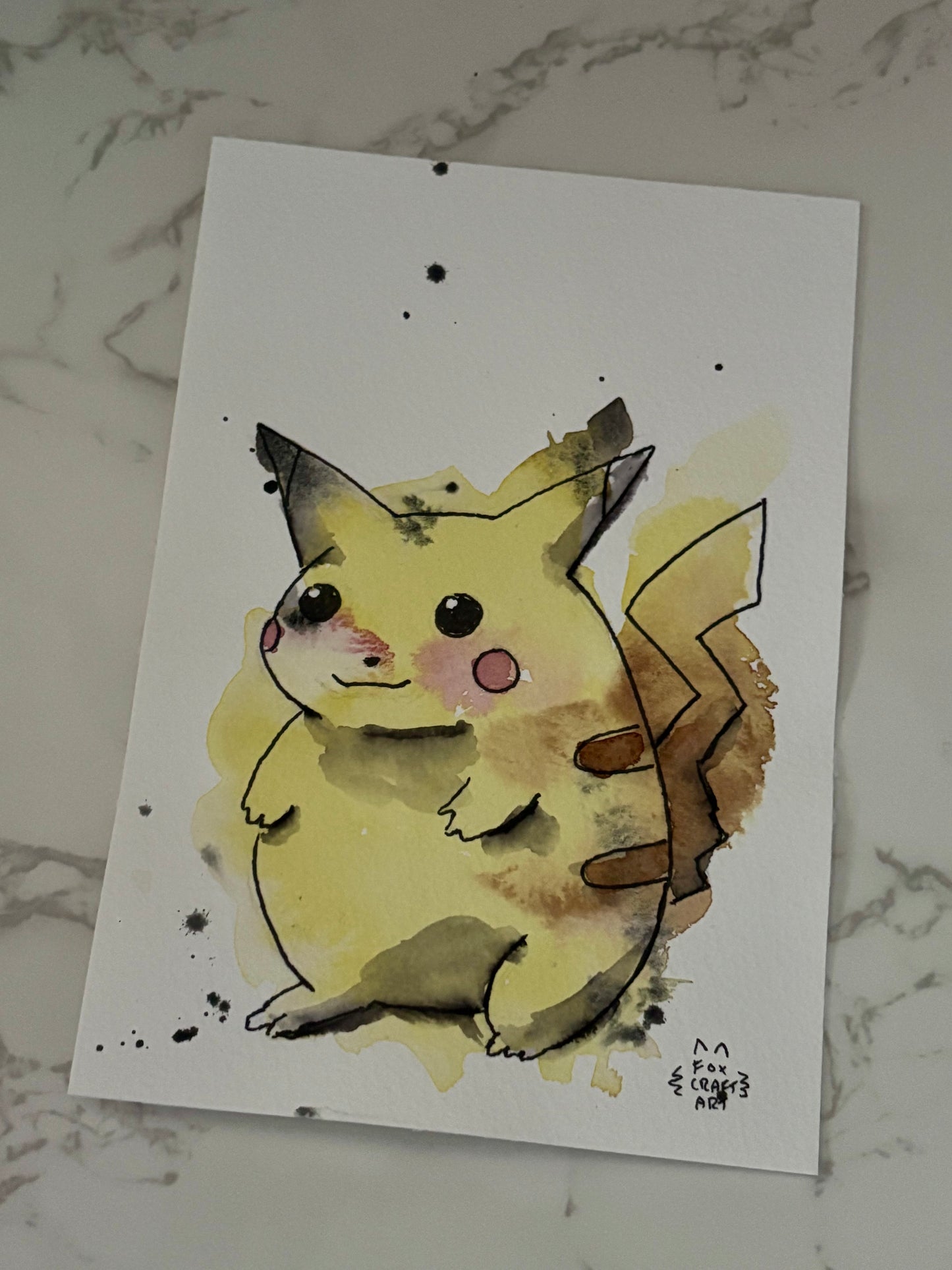 Custom Pokemon Watercolor Painting