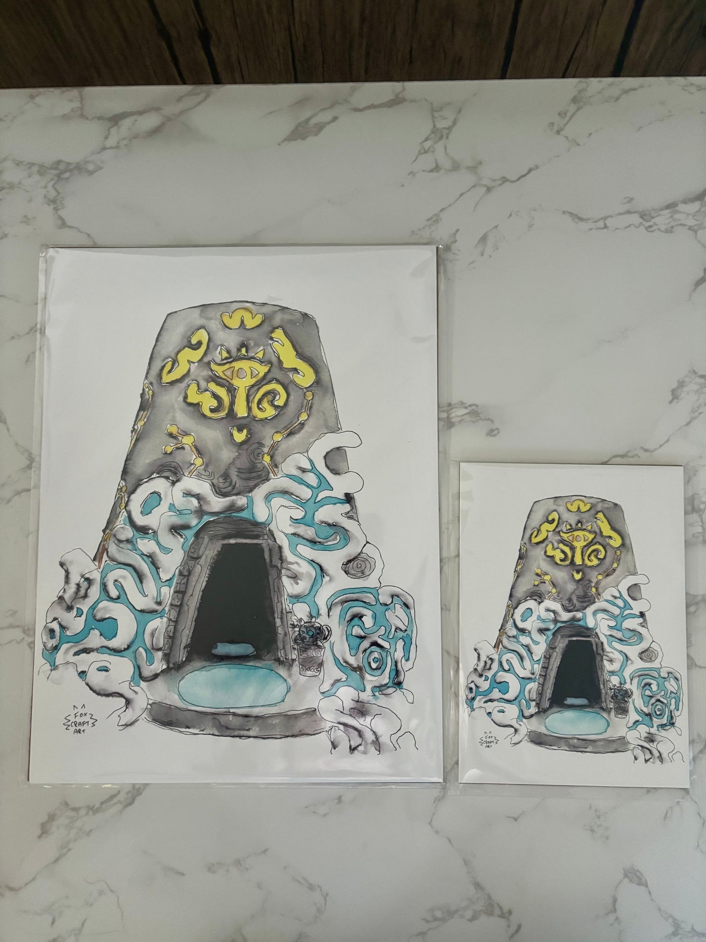 BotW Zelda Shrine Print