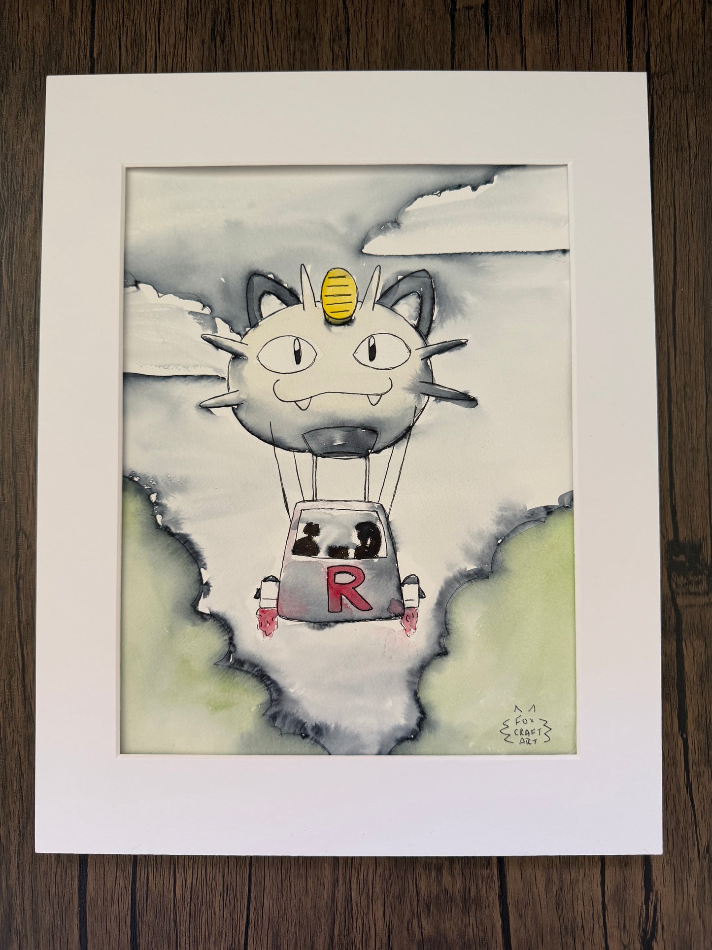 Team Rocket Watercolor Painting