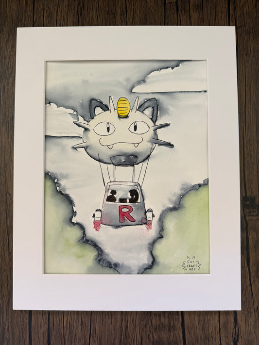 Team Rocket Watercolor Painting