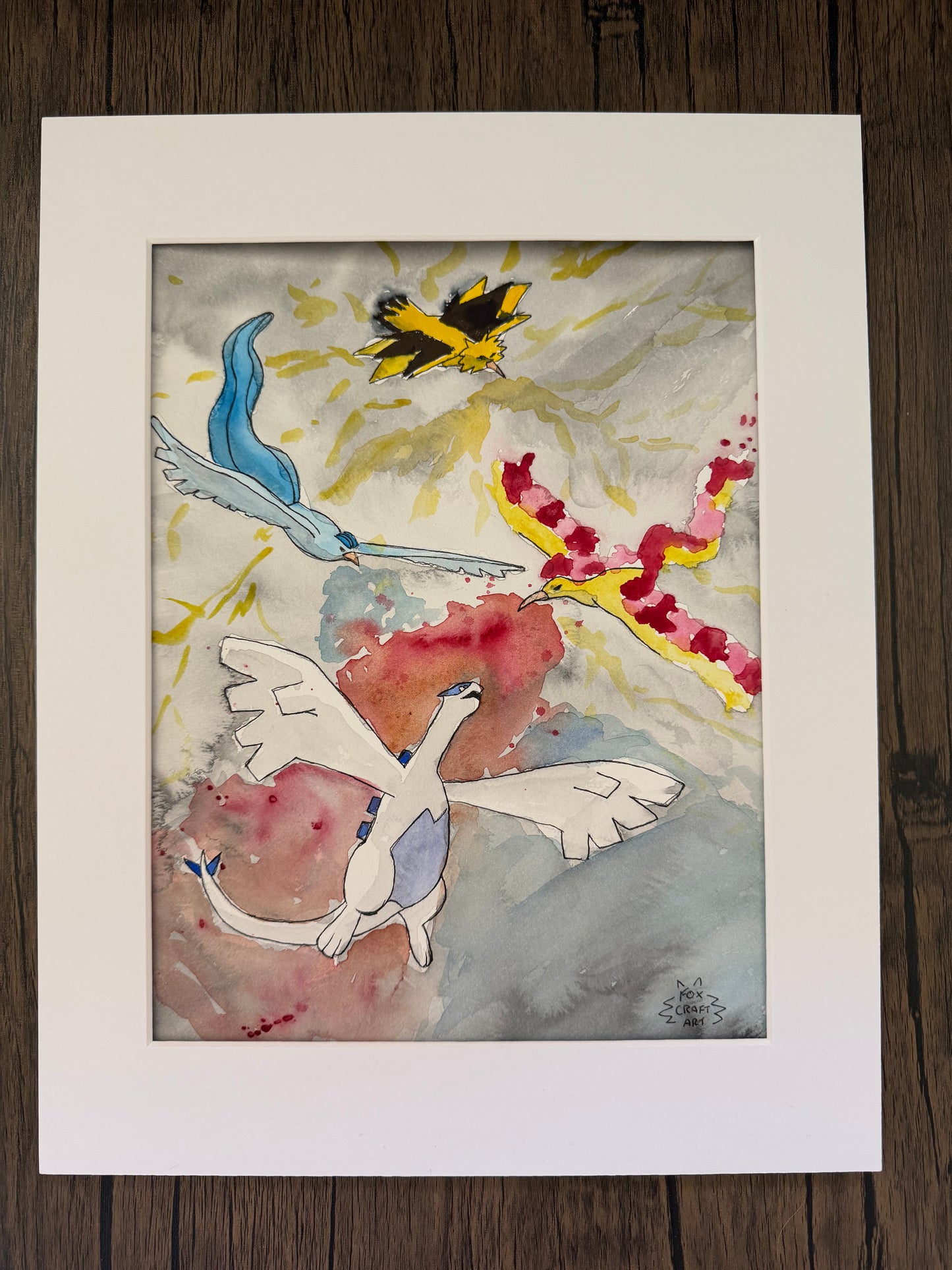 Legendary Birds Watercolor Painting
