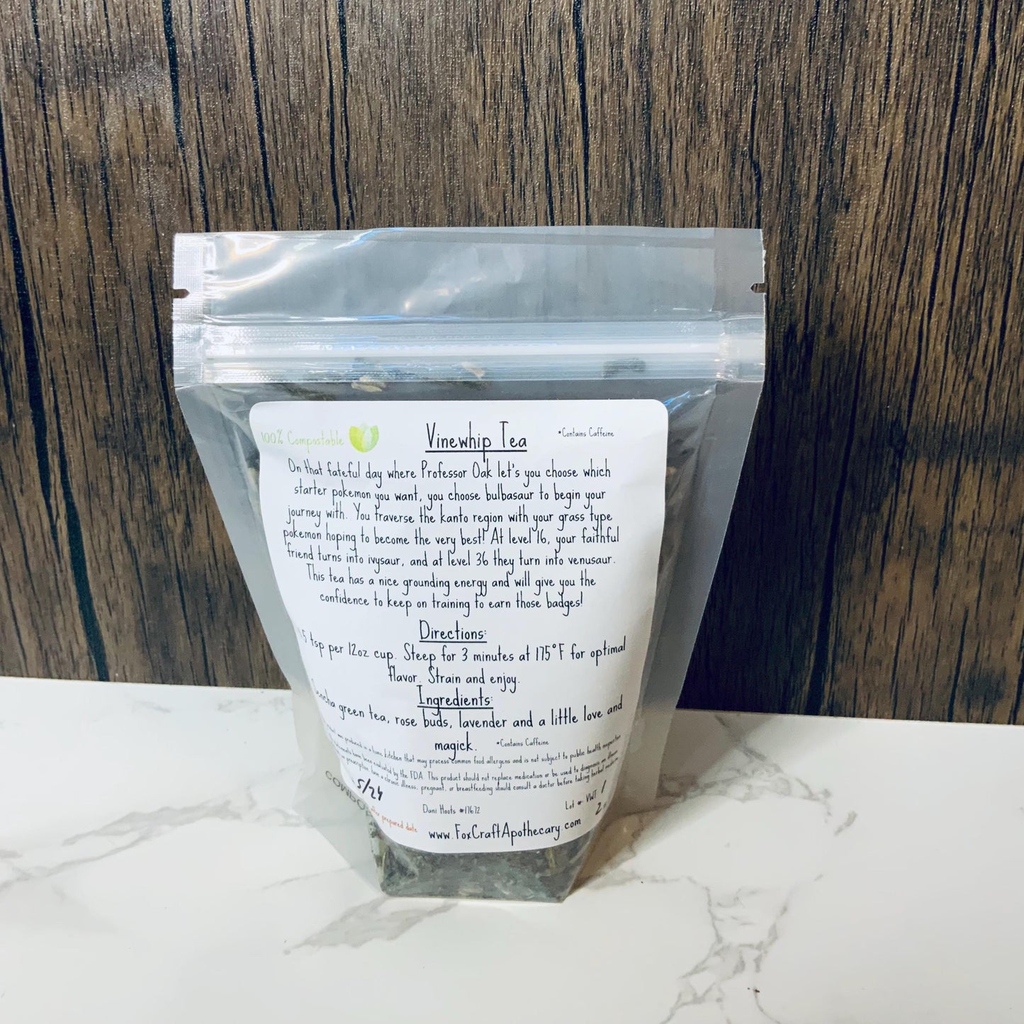 Vinewhip (Pokemon-inspired) Tea